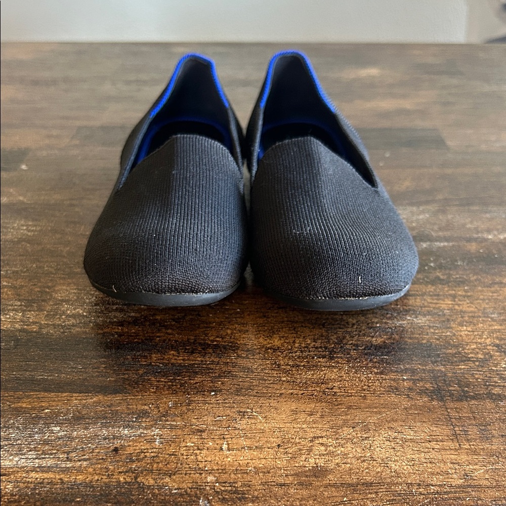 Rothy's Black and Blue Knit Loafers - Picture 2 of 7
